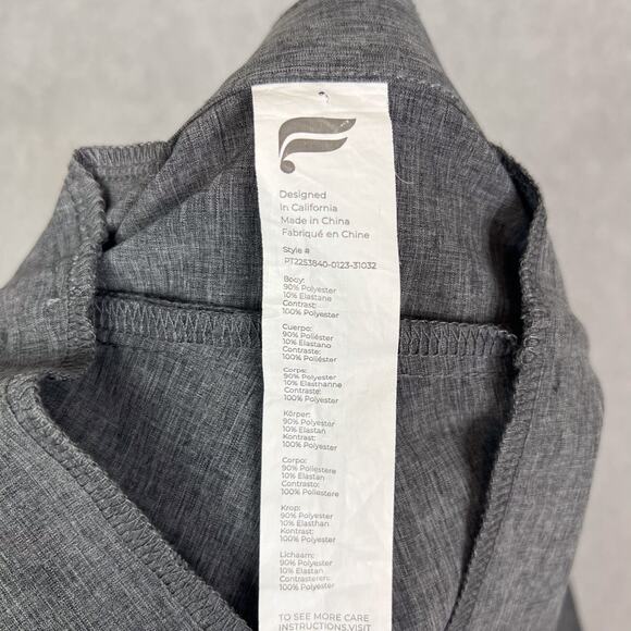 Fabletics Pants Mens 31x32 (Fits 32x29.5) Grey The Only Pant Performance Chino - Picture 8 of 9